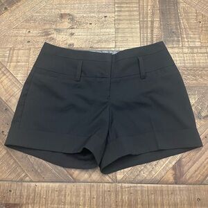Studio Y Black Tailored Cuffed Women's Shorts